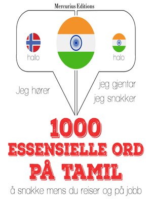 cover image of 1000 essensielle ord på tamil